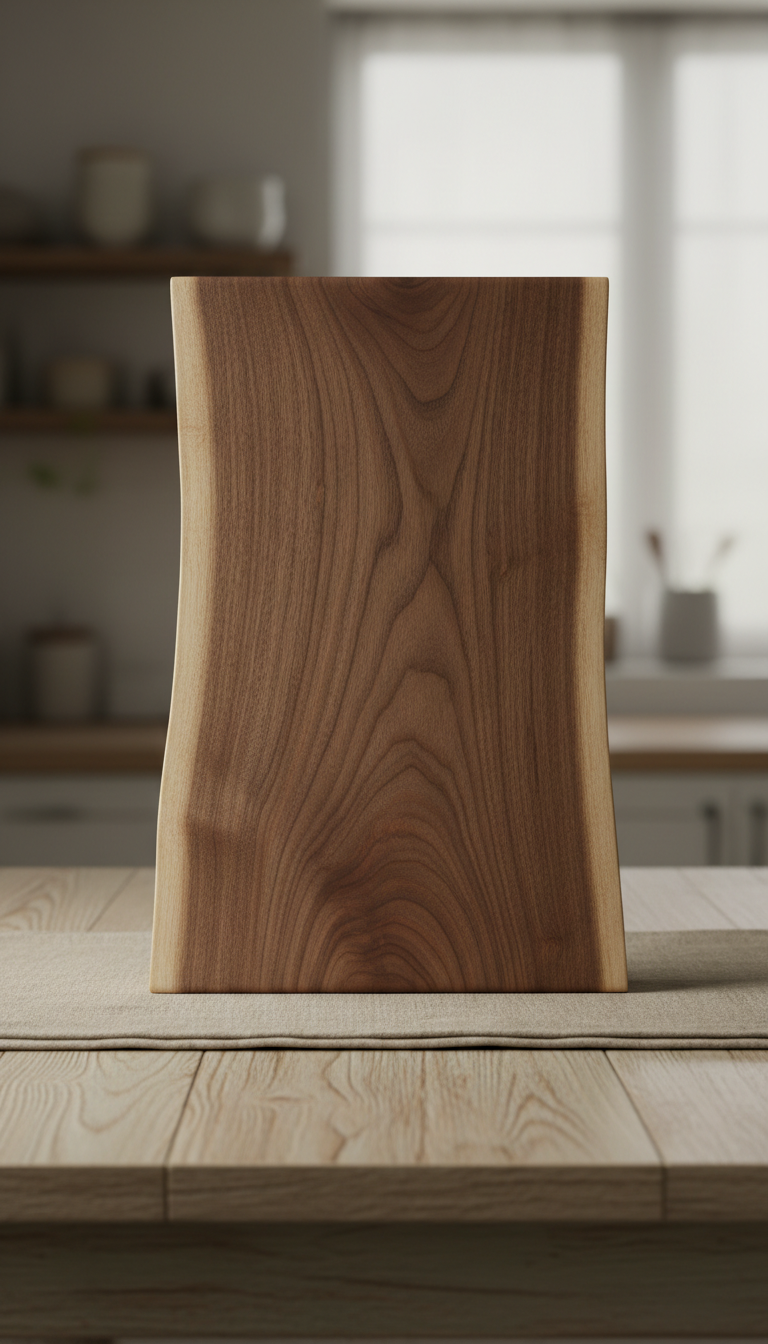 Schneidebrett aus Nussbaum, ca. 45 x 30 cm und 3 cm stark