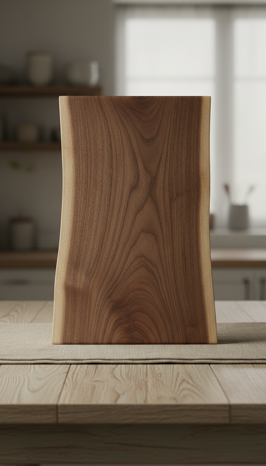 Schneidebrett aus Nussbaum, ca. 45 x 30 cm und 3 cm stark